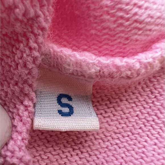 Vintage Lilly Pulitzer Pink Palm Tree Embroidered Button Cardigan Sweater Size S - Picture 5 of 5